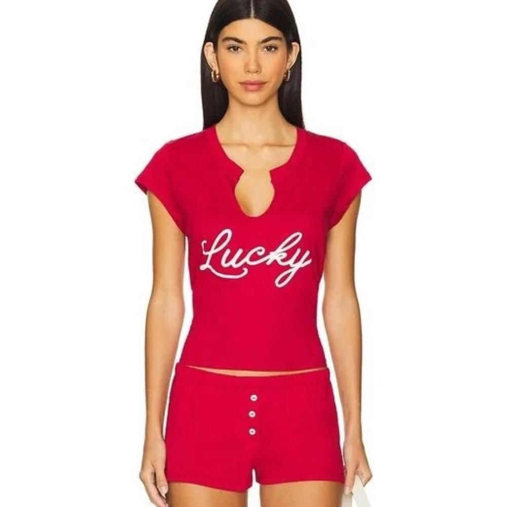 Bella Venice Red Lucky T Shirt